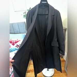 All Saints Classic Black Trench Coat